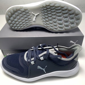 Puma Ignite Fasten8 Waterproof Golf Shoes Blue Women's SZ 6.5 (194241 02)