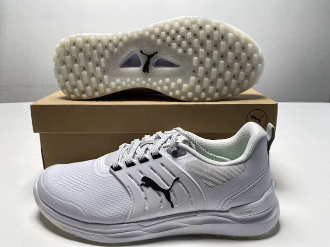 Puma Ignite Elevate 2 Waterproof Golf Shoes White Men's SZ 9 (310243 07)