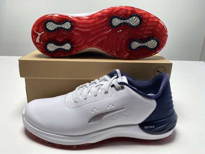 Puma Phantomcat Nitro Waterproof Golf Shoes White Men's SZ 10.5 (378939 05)