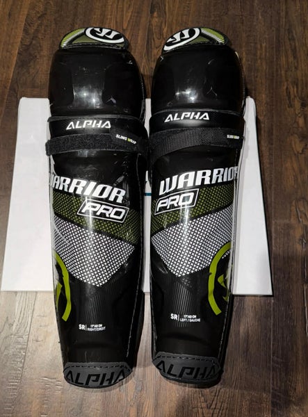 Senior Warrior Alpha QX Pro 17" Shin Pads (Used) - like new
