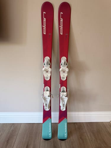 2025 Elan lil magic Junior Ski System 130cm with EL 4.5 GW size adjustable Bindings