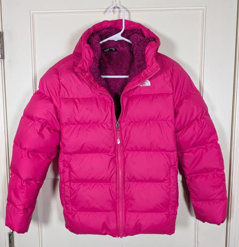 THE NORTH FACE 550 Down Puffer Jacket Girls Youth Size L (14/16) Pink