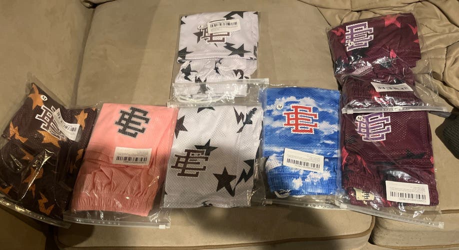 Medium/Large Adult Unisex Eric Emmanuel Mesh Gym/Workout shorts. Buy 1 get 1 half off!