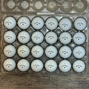 24 Callaway Chrome Soft Golf Balls - 4A Near-Mint Condition