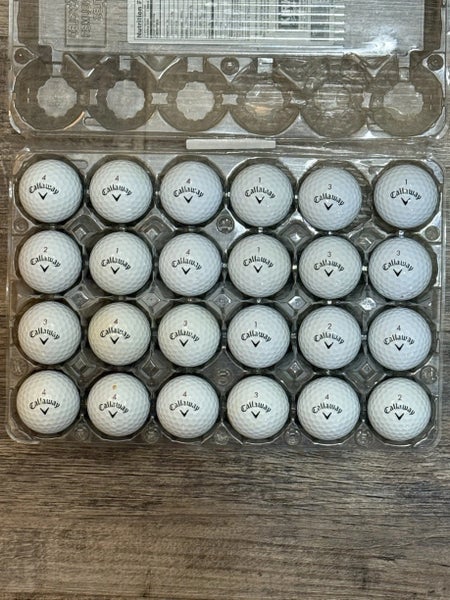 24 Callaway Chrome Soft Golf Balls - 4A Near-Mint Condition