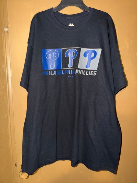 Majestic MLB Philadelphia Phillies Graphic Baseball T Shirt Men’s Size XL New With Tags