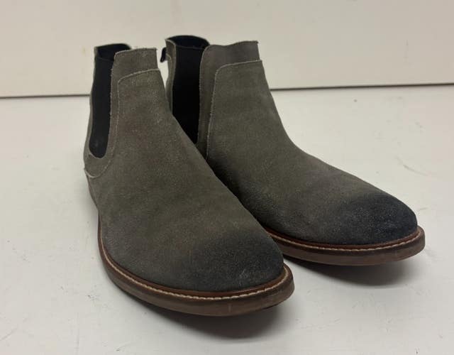 Ben Sherman Birk Gray Suede Leather Chelsea Boots US Men's 12 EU 45 EXCELLENT