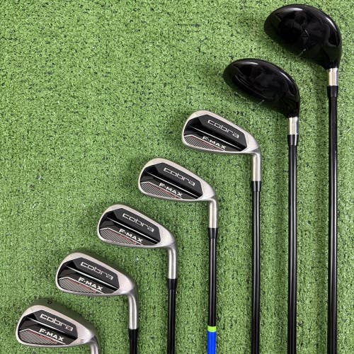 Cobra F Max Superlite Draw Hybrid Iron Combo Set 4H 5H 6-PW Regular Flex