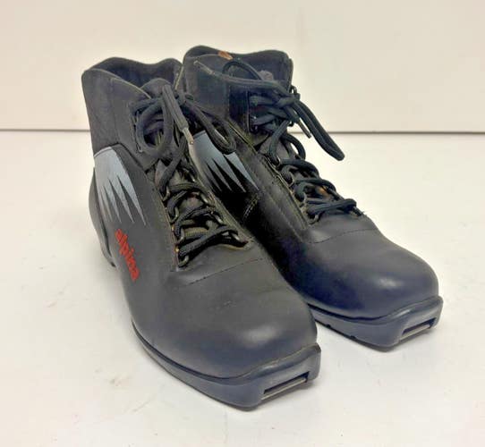 Alpina NNN 102 Black NNN-II Cross Country Ski Boots EU 42 US Men's 9 EXCELLENT