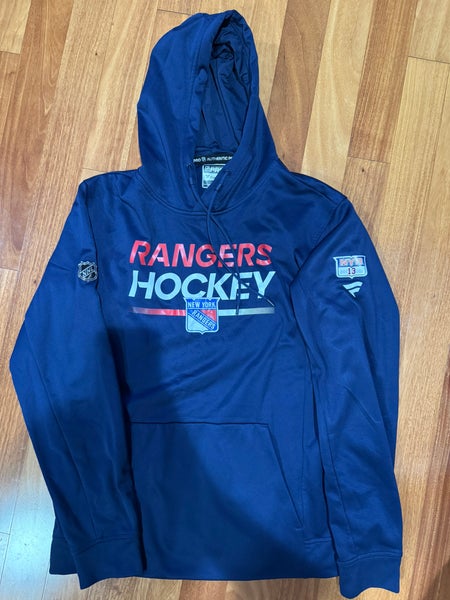 Alexis Lafrenière 13 New York Rangers Player Issue Hoodie Fanatics Authentic Pro L
