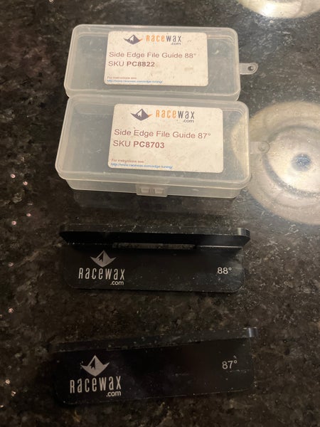 Two racewax Side Edge File Guide 88 / 2 Degree and 87/3 degree