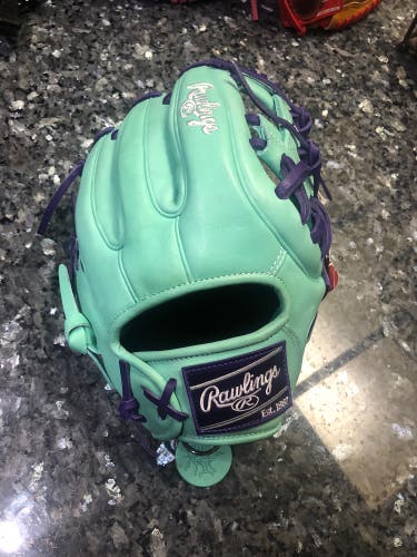 NEW 2025 RAWLINGS HEART OF THE HIDE RHT 11.5 MINT/PURPLE BASEBALL GLOVE