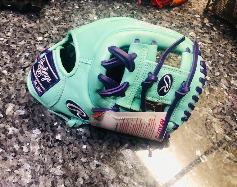 NEW 2025 RAWLINGS HEART OF THE HIDE RHT 11.5 MINT/PURPLE BASEBALL GLOVE