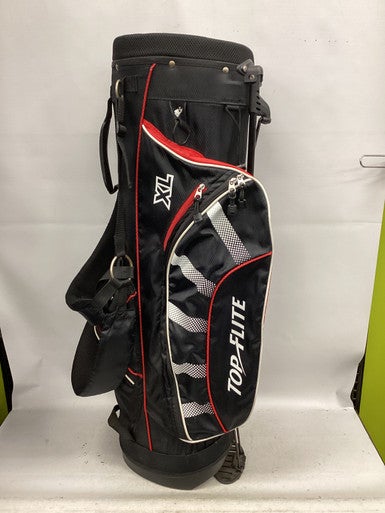 Used Top Flite 4 SLOT STAND BAG Mens Stand Bag Red And Black 11851-S000041169