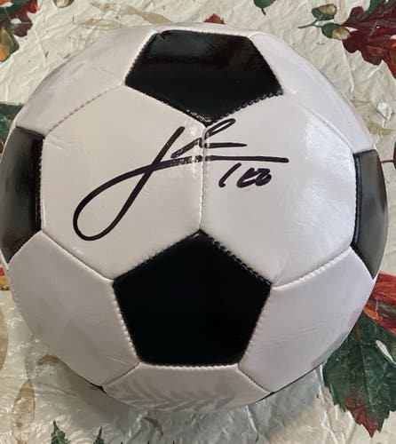 Soccer Ball Signed Autograph By Leo Messi