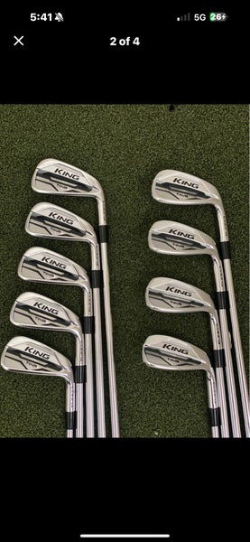 Men's 2020 Cobra Cobra KING MIM Tour Right Handed Iron Set Stiff Flex (9 Clubs) #3 - #9, PW, GW Stee