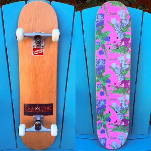 1990s NOS Blank Complete Skateboard 7.67" X 31.25" - Thunder Trucks 53mm Wheels