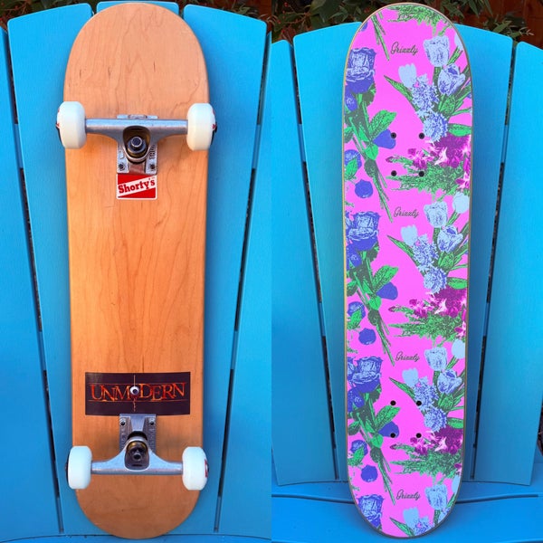 1990s NOS Blank Complete Skateboard 7.67" X 31.25" - Thunder Trucks 53mm Wheels