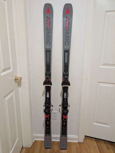Unisex All Mountain 167 cm Atomic Savior 7 Skis With Bindings Max Din 12 (Used)