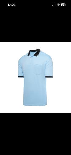 (New) 2 Murray L Blue Short Sleeve Umpire Shirts