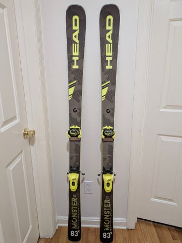 Unisex All Mountain 170 cm HEAD Monster 83x Skis With Bindings Max Din 11 (Used)