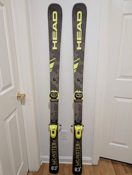 Unisex All Mountain 170 cm HEAD Monster 83x Skis With Bindings Max Din 11 (Used)