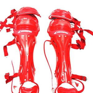 Used Champro CG81 Catchers Leg Guards Red Adult 11860-S000301924