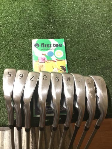 PXG 0311XF Forged Irons Set 5-PW-GW-SW-LW Seniors Steelfiber i70 Graphite +1/2