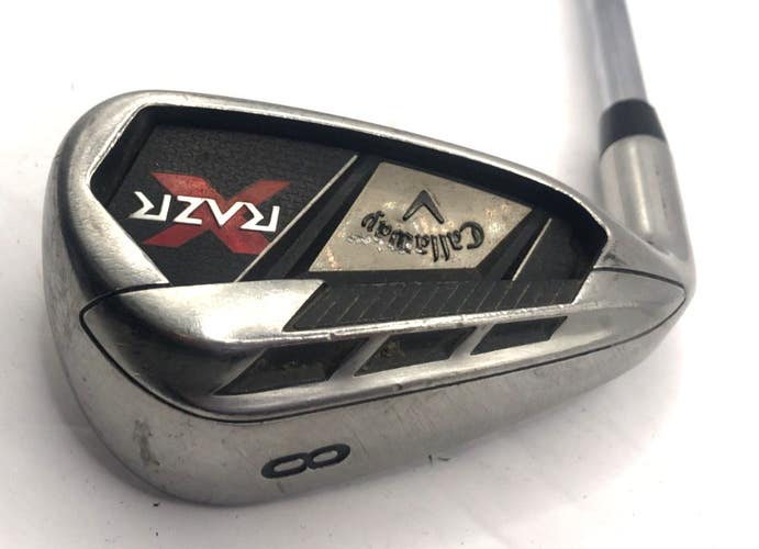 Left Handed Callaway RAZR X Single 8 Iron Uniflex Steel Shaft *Good*
