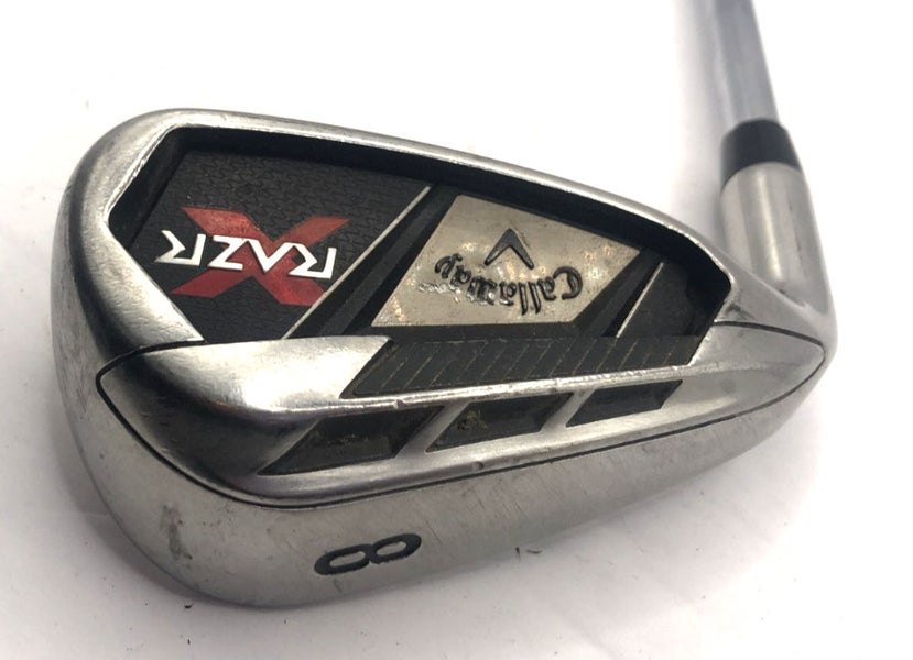 Left Handed Callaway RAZR X Single 8 Iron Uniflex Steel Shaft *Good*