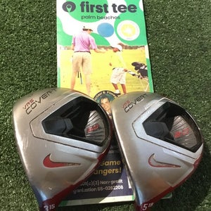 Nike Left Handed VRS Covert 2.0 Woods Set (3W & 5W)Stiff 60g Kuro Kage Graphite