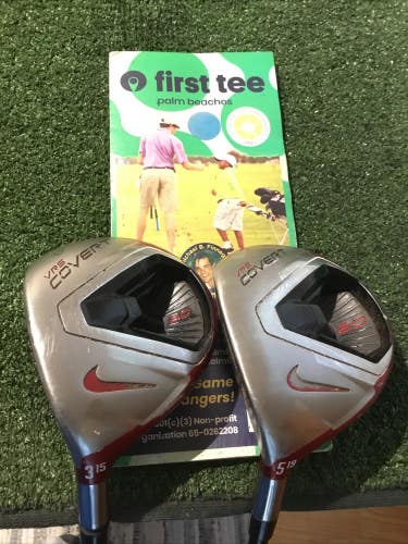 Nike Left Handed VRS Covert 2.0 Woods Set (3W & 5W)Stiff 60g Kuro Kage Graphite
