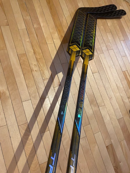 2 Pack New True Hzrdus 9x4 Goalie Stick Bussi 25.5” Full Right