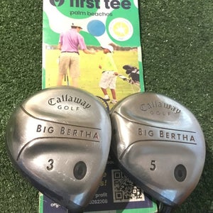 Callaway 2004 Big Bertha Woods Set (3W & 5W) Regular RCH 75w Graphite Shafts