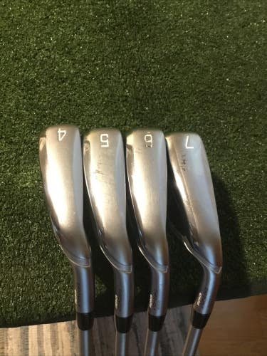 Mizuno JPX 900 Hot Metal Irons Set (4-7) Stiff KBS Tour 110 C-Taper Lite Steel