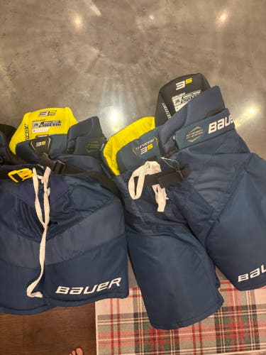 (Qty:2) Junior Small & Junior Medium Bauer Supreme 3S Pro Hockey Pants (New)