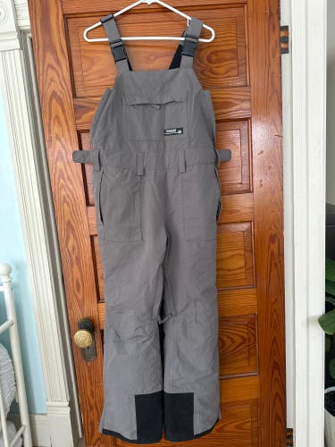Turbine Mission II BIB Gray Youth XL Ski/Snow Pants (Used)
