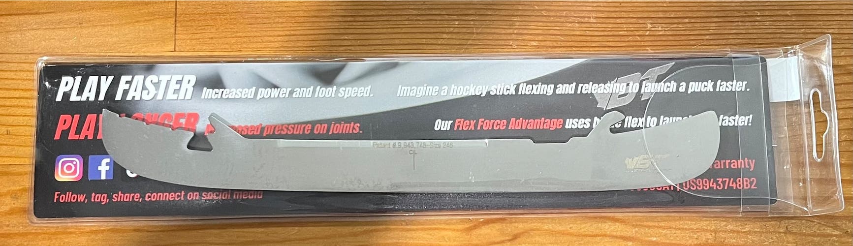 Brand New Bladetech 272 mm mirror stainless blades for Bauer Fly-X Holder- ProSharp Zuperior profile