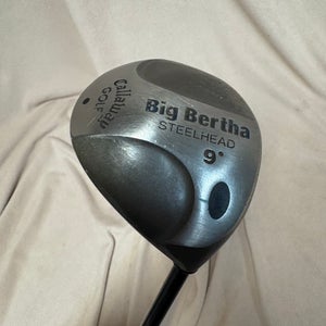 Men's Callaway Big Bertha Steelhead Right Handed Driver Stiff Flex 9 Loft (Used)