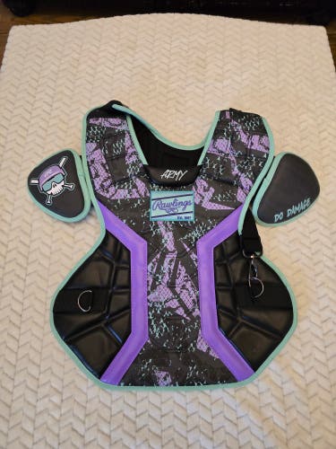 Brand new Rawlings Mach Pro Chest Protector, intermediate, Catcher's Helmet & Batting Accessories