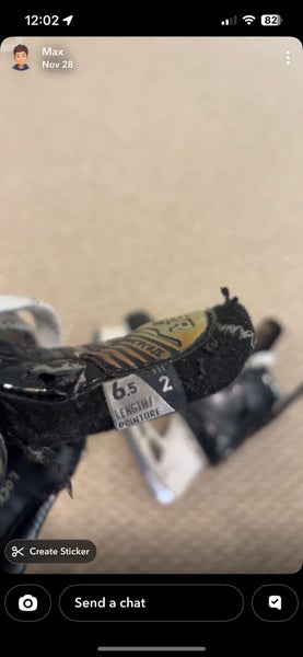 2022 Bauer Supreme Mach Hockey Skates Size 6.5 (Used)