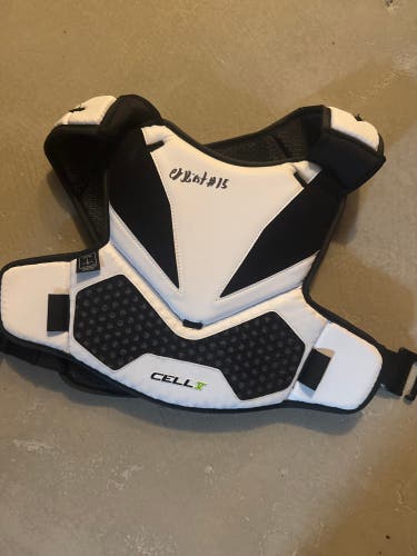 CJ Kirst signed STX Cell V Shoulder Pads (New)