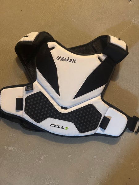CJ Kirst signed STX Cell V Shoulder Pads (New)