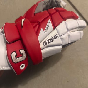 CJ Kirst signed / Cornell Nike Vapor Elite Lacrosse Gloves 13"