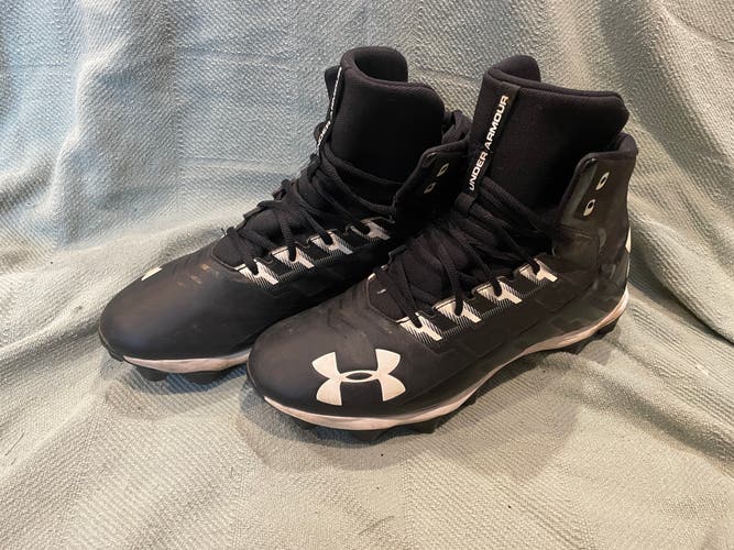Black Men's Size M 9.5 (W 10.5) Under Armour Lacrosse (Used)