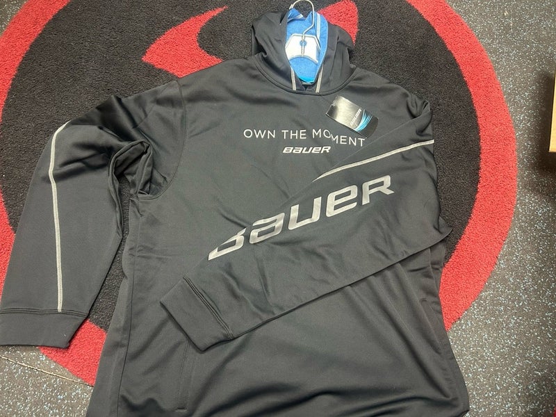 $99 Bauer Own The Moment Hockey Hoodie Sweatshirt Mens Senior XXL Black
