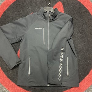 $99 Bauer Full Zip Hockey Team Jacket Mens Senior Small Black