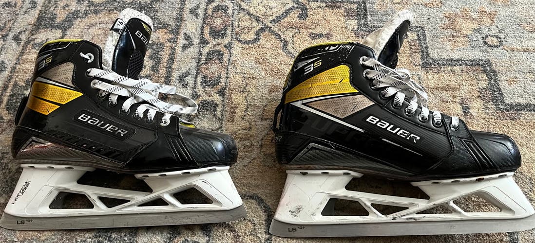 Bauer Supreme 3S Hockey Goalie Skates Extra Wide Width 9.5 (Used)