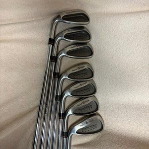 Men's TaylorMade Supersteel burner Right Handed Iron Set Regular Flex 7 Pieces Steel Shaft (Used)