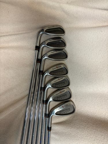 Men's TaylorMade Supersteel burner Right Handed Iron Set Regular Flex 7 Pieces Steel Shaft (Used)